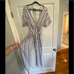 Striped jumpsuit size M